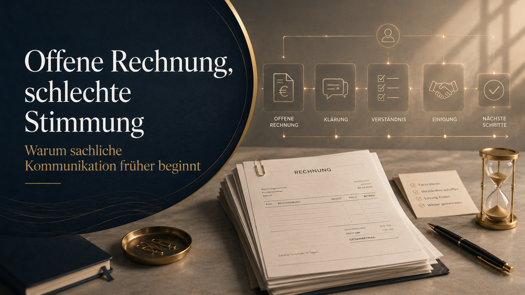 Offene Rechnung, schlechte Stimmung: Warum sachliche Kommunikation früher beginnt