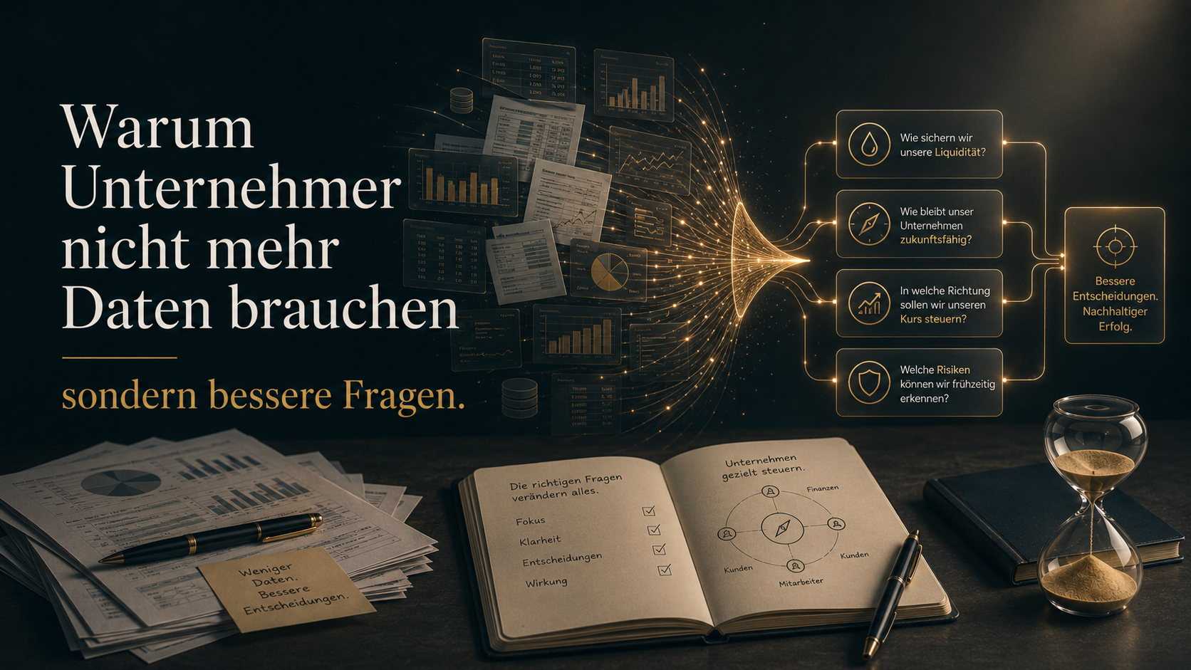 Warum Unternehmer nicht mehr Daten brauchen, sondern bessere Fragen
