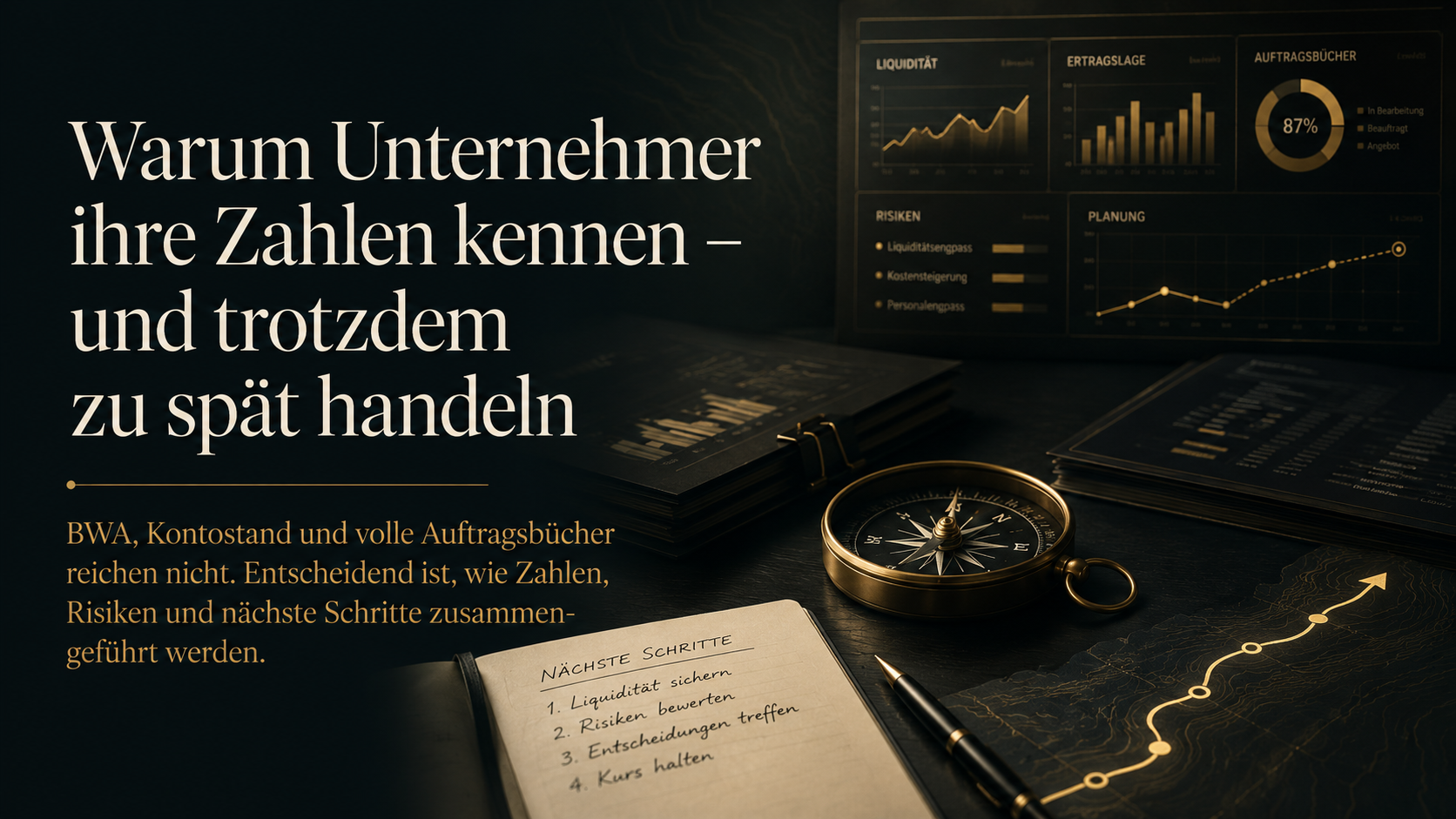 Warum Unternehmer ihre Zahlen kennen – und trotzdem zu spät handeln